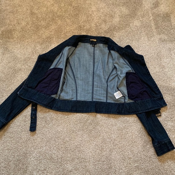 Women’s Express Motorcycle Jean Jacket - Picture 5 of 8